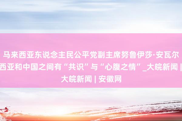 马来西亚东说念主民公平党副主席努鲁伊莎·安瓦尔：马来西亚和中国之间有“共识”与“心腹之情”_大皖新闻 | 安徽网